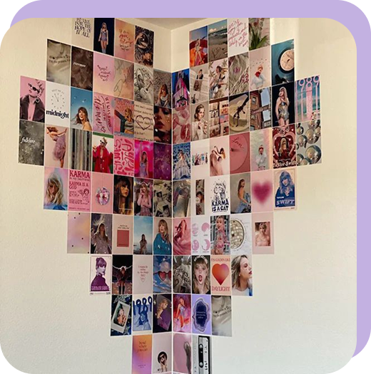 collage de fotos de Taylor Swift